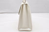 Authentic GUCCI Vintage 2Way Shoulder Hand Bag Purse Enamel White Junk 5398K