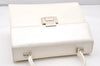 Authentic GUCCI Vintage 2Way Shoulder Hand Bag Purse Enamel White Junk 5398K
