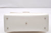 Authentic GUCCI Vintage 2Way Shoulder Hand Bag Purse Enamel White Junk 5398K