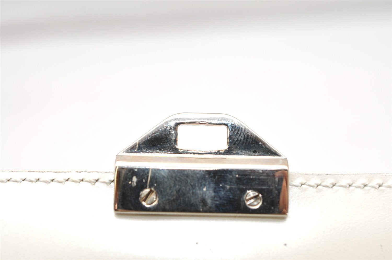 Authentic GUCCI Vintage 2Way Shoulder Hand Bag Purse Enamel White Junk 5398K