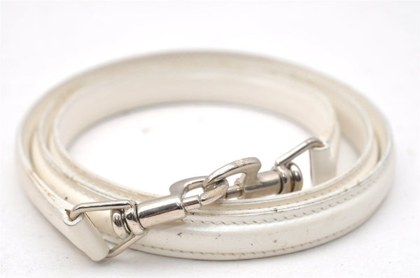 Authentic GUCCI Vintage 2Way Shoulder Hand Bag Purse Enamel White Junk 5398K