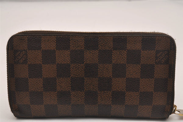 Authentic Louis Vuitton Damier Zippy Long Wallet Purse N60015 LV 5399J