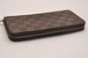 Authentic Louis Vuitton Damier Zippy Long Wallet Purse N60015 LV 5399J