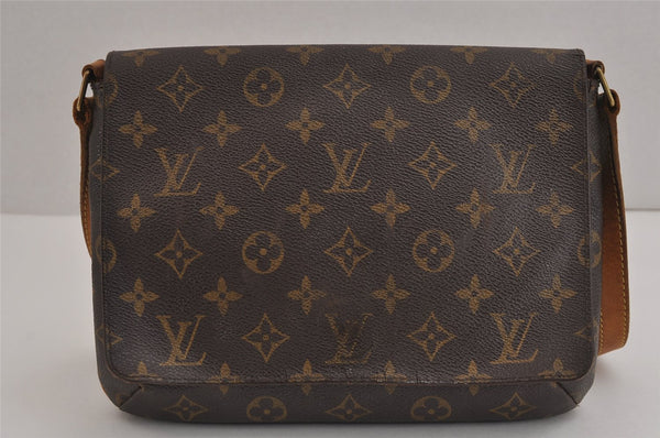 Authentic Louis Vuitton Monogram Musette Tango Shoulder Bag M51257 LV 5400J