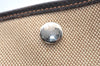 Authentic HERMES Garden Party PM Tote Hand Bag Canvas Leather Beige 5401H