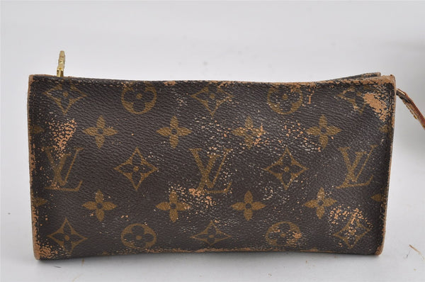 Authentic Louis Vuitton Monogram Bucket GM Shoulder Tote Bag M42236 Junk 5401I