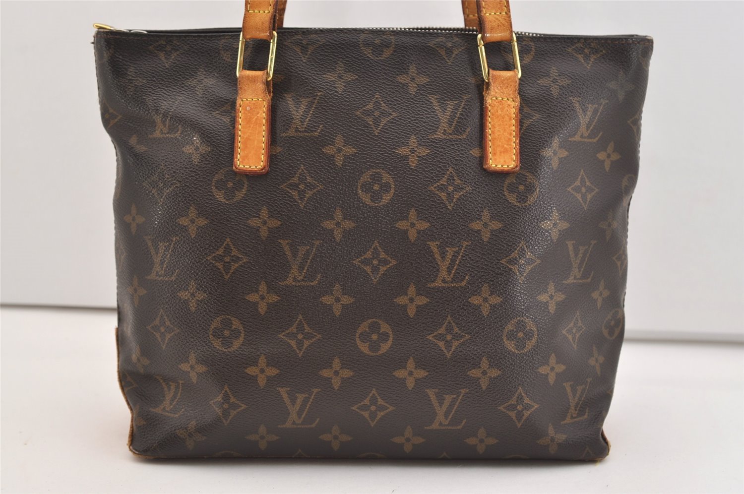 Authentic Louis Vuitton Monogram Cabas Piano Shoulder Tote Bag M51148 Junk 5401J