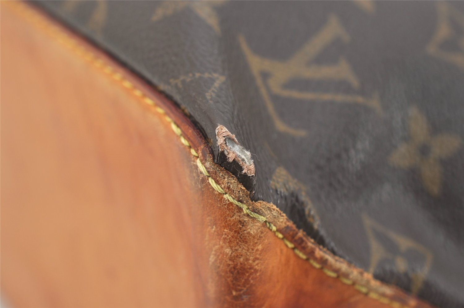 Authentic Louis Vuitton Monogram Cabas Piano Shoulder Tote Bag M51148 Junk 5401J