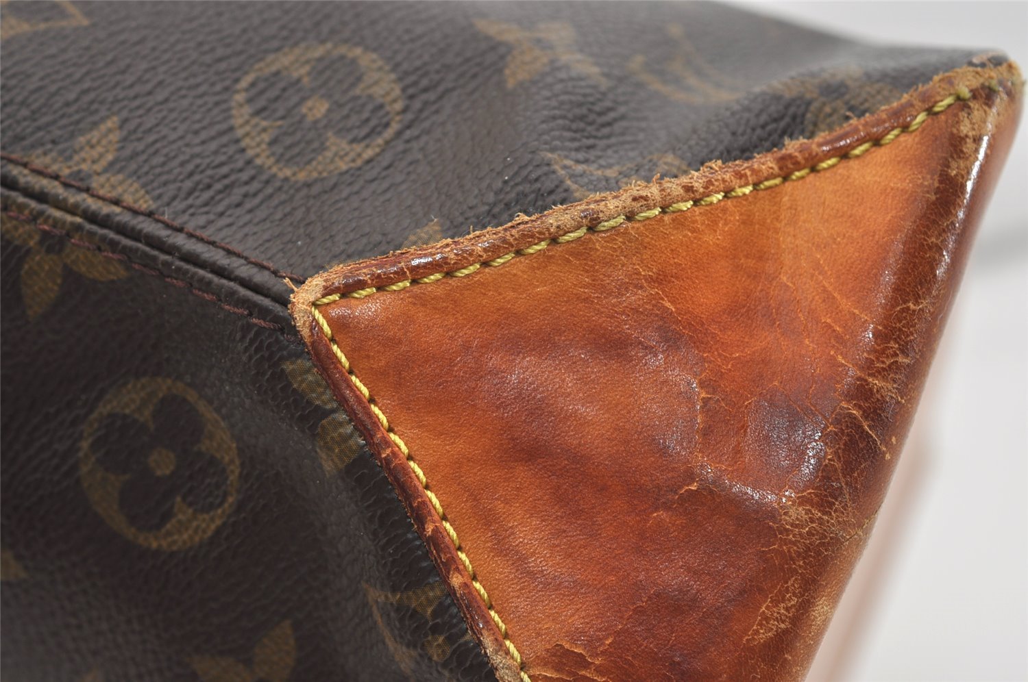 Authentic Louis Vuitton Monogram Cabas Piano Shoulder Tote Bag M51148 Junk 5401J