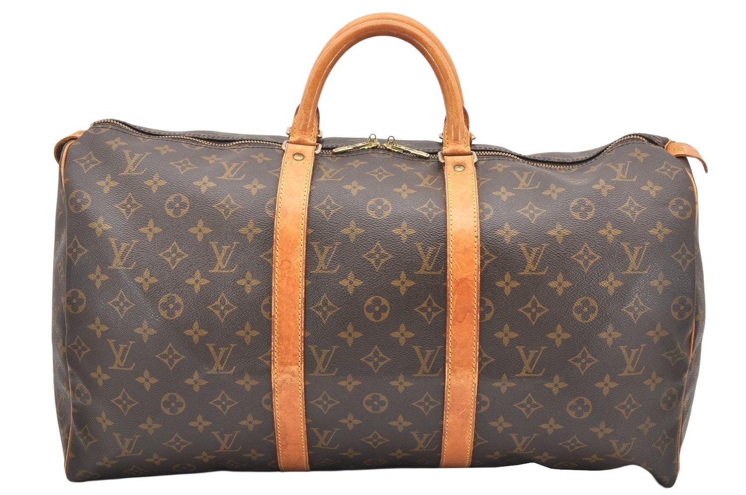 Authentic Louis Vuitton Monogram Keepall 50 Travel Boston Bag M41426 LV 5401K