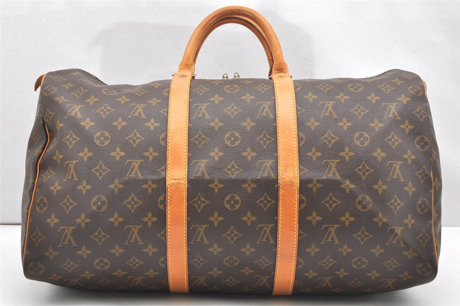 Authentic Louis Vuitton Monogram Keepall 50 Travel Boston Bag M41426 LV 5401K