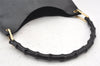 Authentic GUCCI Vintage Bamboo Shoulder Hand Bag Leather Black 5406K