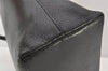 Authentic GUCCI Vintage Bamboo Shoulder Hand Bag Leather Black 5406K