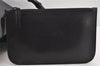 Authentic GUCCI Vintage Bamboo Shoulder Hand Bag Leather Black 5406K