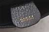 Authentic GUCCI Vintage Bamboo Shoulder Hand Bag Leather Black 5406K