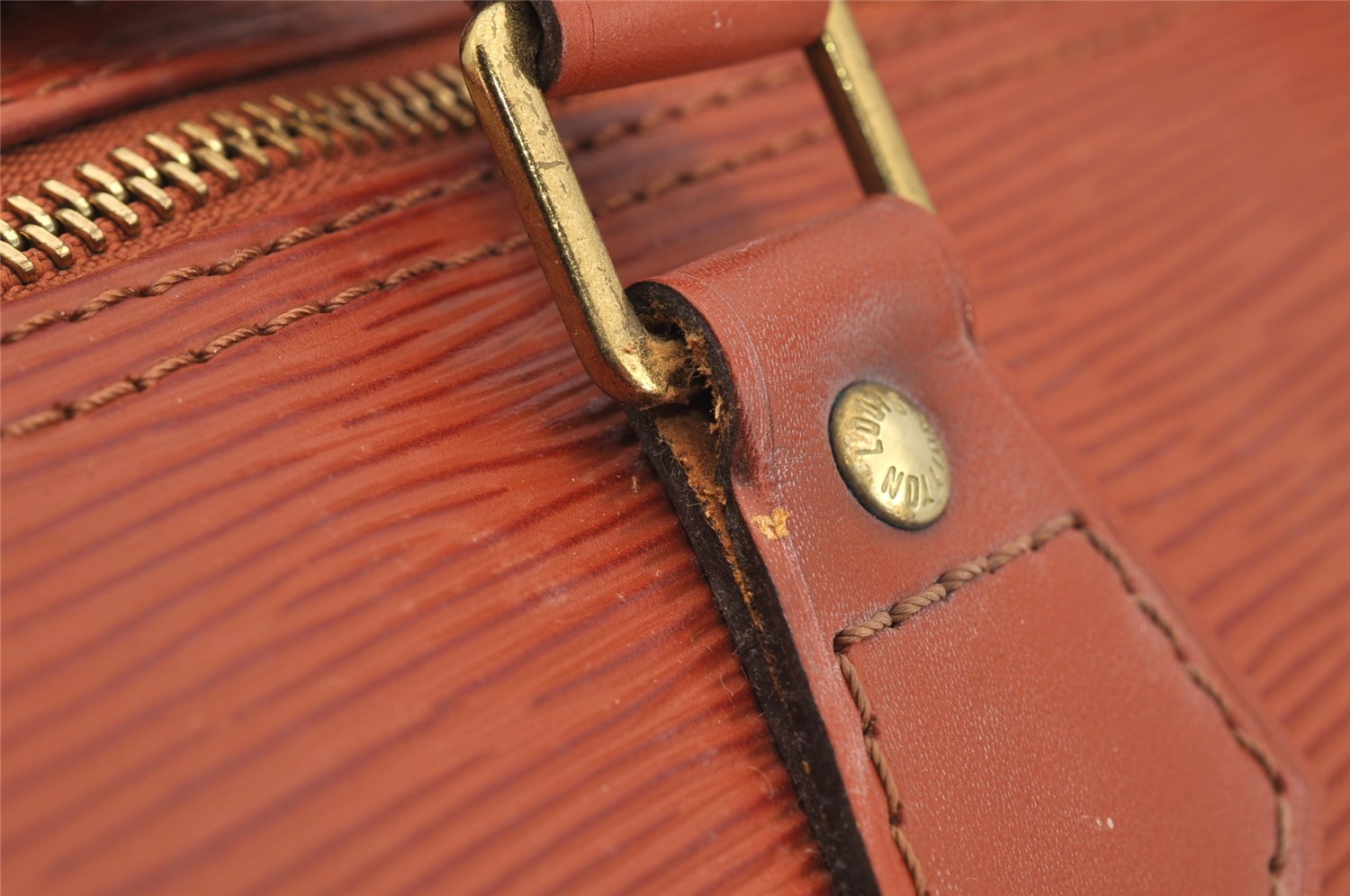 Authentic Louis Vuitton Epi Speedy 35 Hand Boston Bag Brown M42993 LV 5407I