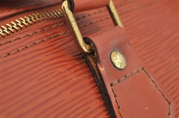 Authentic Louis Vuitton Epi Speedy 35 Hand Boston Bag Brown M42993 LV 5407I