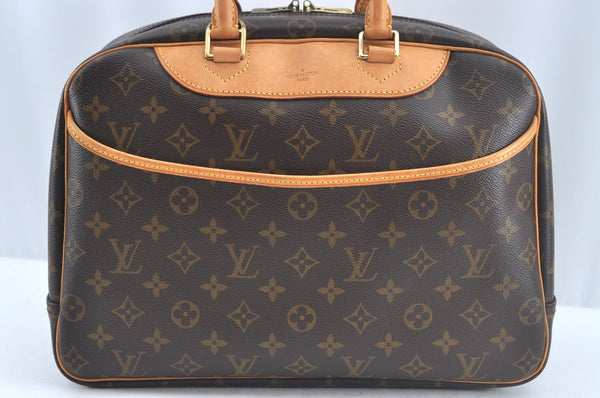 Authentic Louis Vuitton Monogram Deauville Hand Bag M47270 LV 5407J