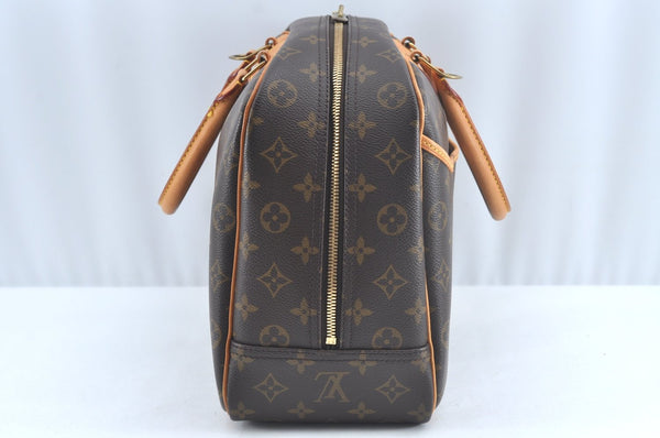 Authentic Louis Vuitton Monogram Deauville Hand Bag M47270 LV 5407J