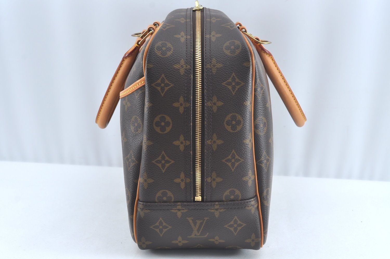Authentic Louis Vuitton Monogram Deauville Hand Bag M47270 LV 5407J
