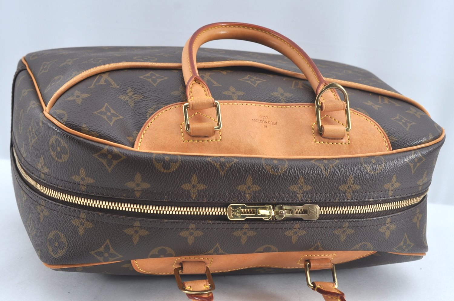 Authentic Louis Vuitton Monogram Deauville Hand Bag M47270 LV 5407J