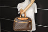 Authentic Louis Vuitton Monogram Deauville Hand Bag M47270 LV 5407J