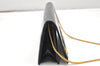 Authentic Christian Dior Vintage Chain Shoulder Bag Purse Enamel Black CD 5408K