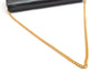 Authentic Christian Dior Vintage Chain Shoulder Bag Purse Enamel Black CD 5408K