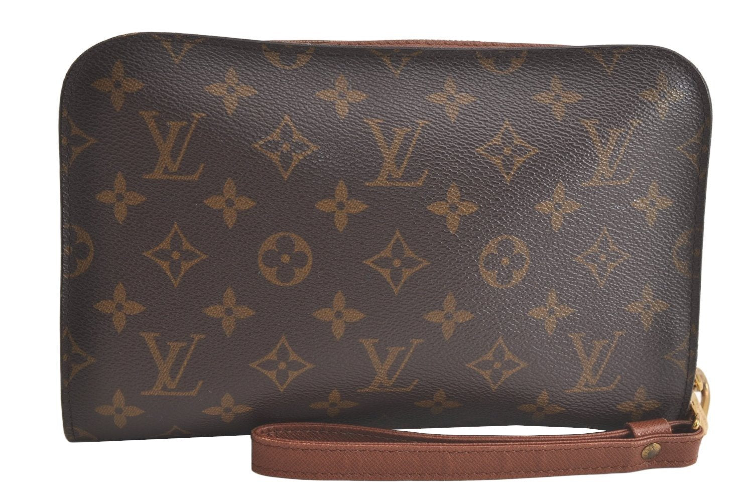Authentic Louis Vuitton Monogram Orsay Clutch Hand Bag Purse M51790 LV 5409K