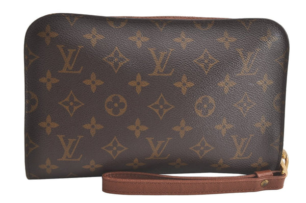 Authentic Louis Vuitton Monogram Orsay Clutch Hand Bag Purse M51790 LV 5409K