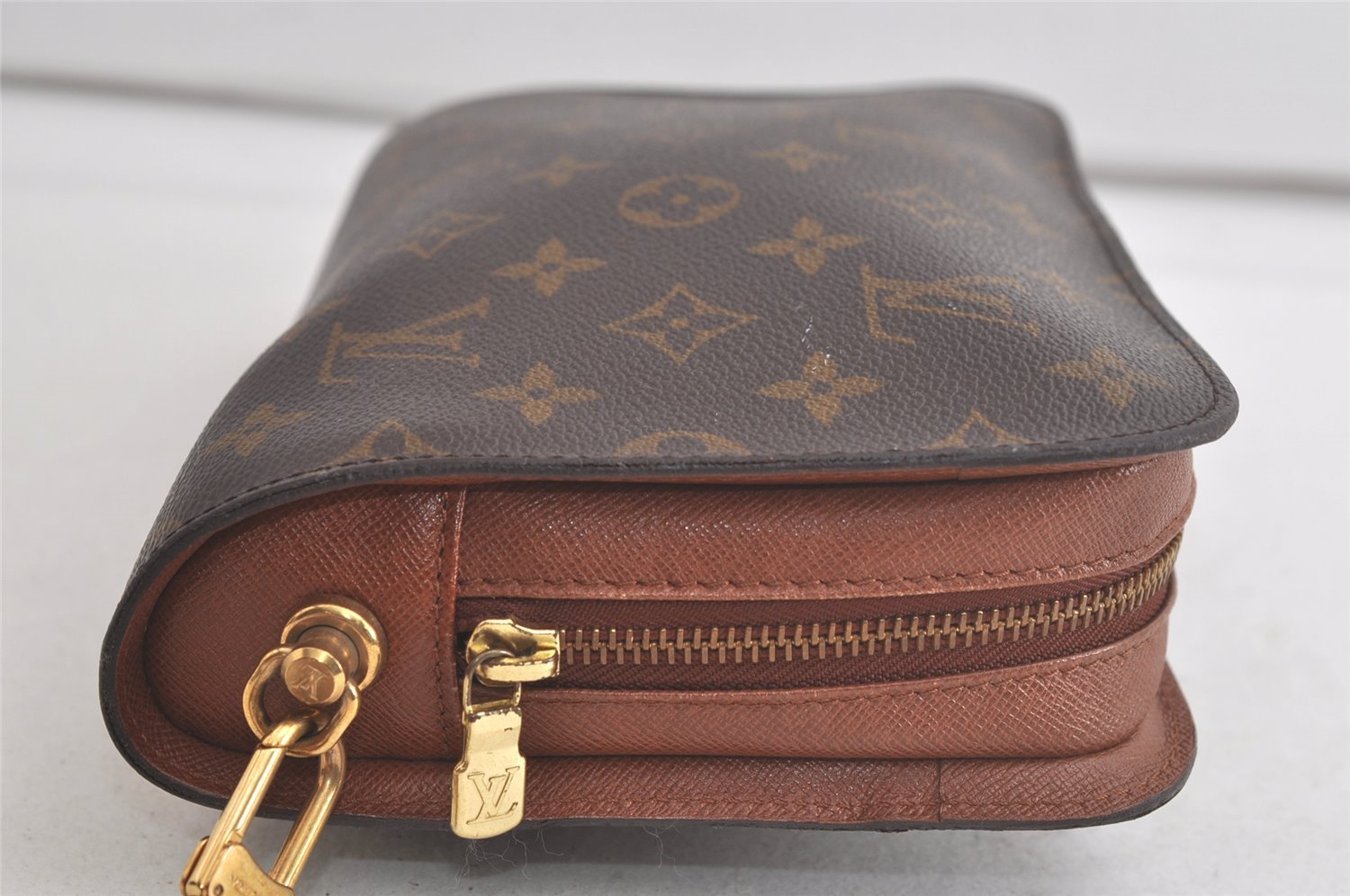 Authentic Louis Vuitton Monogram Orsay Clutch Hand Bag Purse M51790 LV 5409K