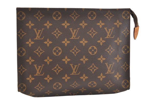Auth Louis Vuitton Monogram Poche Toilette 26 Pouch Old Model LV Junk 5410K