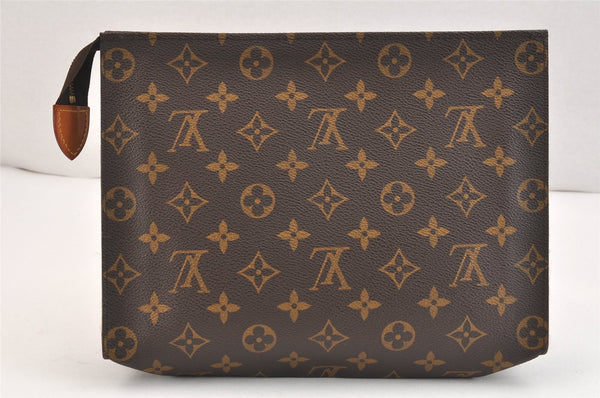 Auth Louis Vuitton Monogram Poche Toilette 26 Pouch Old Model LV Junk 5410K