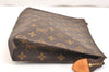 Auth Louis Vuitton Monogram Poche Toilette 26 Pouch Old Model LV Junk 5410K