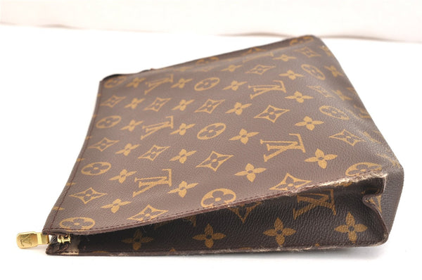 Auth Louis Vuitton Monogram Poche Toilette 26 Pouch Old Model LV Junk 5410K