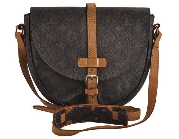 Authentic Louis Vuitton Monogram Chantilly GM Shoulder Cross Bag Old Model 5411J