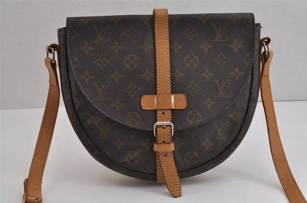 Authentic Louis Vuitton Monogram Chantilly GM Shoulder Cross Bag Old Model 5411J
