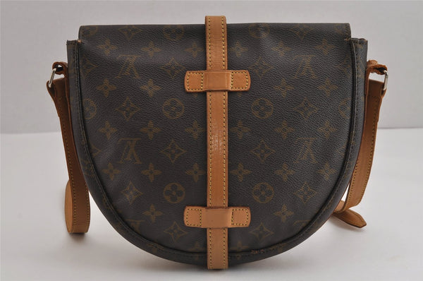 Authentic Louis Vuitton Monogram Chantilly GM Shoulder Cross Bag Old Model 5411J