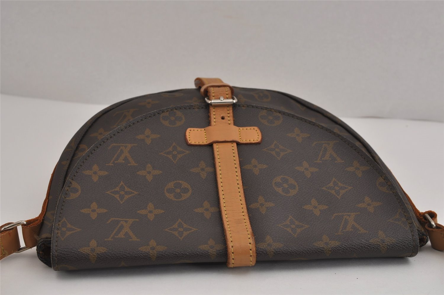Authentic Louis Vuitton Monogram Chantilly GM Shoulder Cross Bag Old Model 5411J