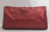 Authentic Louis Vuitton Epi Keepall 55 Boston Travel Bag Red M42957 LV 5411K