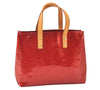 Authentic Louis Vuitton Vernis Reade PM Hand Bag Red M91088 LV 5412K