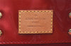 Authentic Louis Vuitton Vernis Reade PM Hand Bag Red M91088 LV 5412K