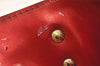 Authentic Louis Vuitton Vernis Reade PM Hand Bag Red M91088 LV 5412K