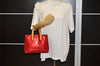 Authentic Louis Vuitton Vernis Reade PM Hand Bag Red M91088 LV 5412K