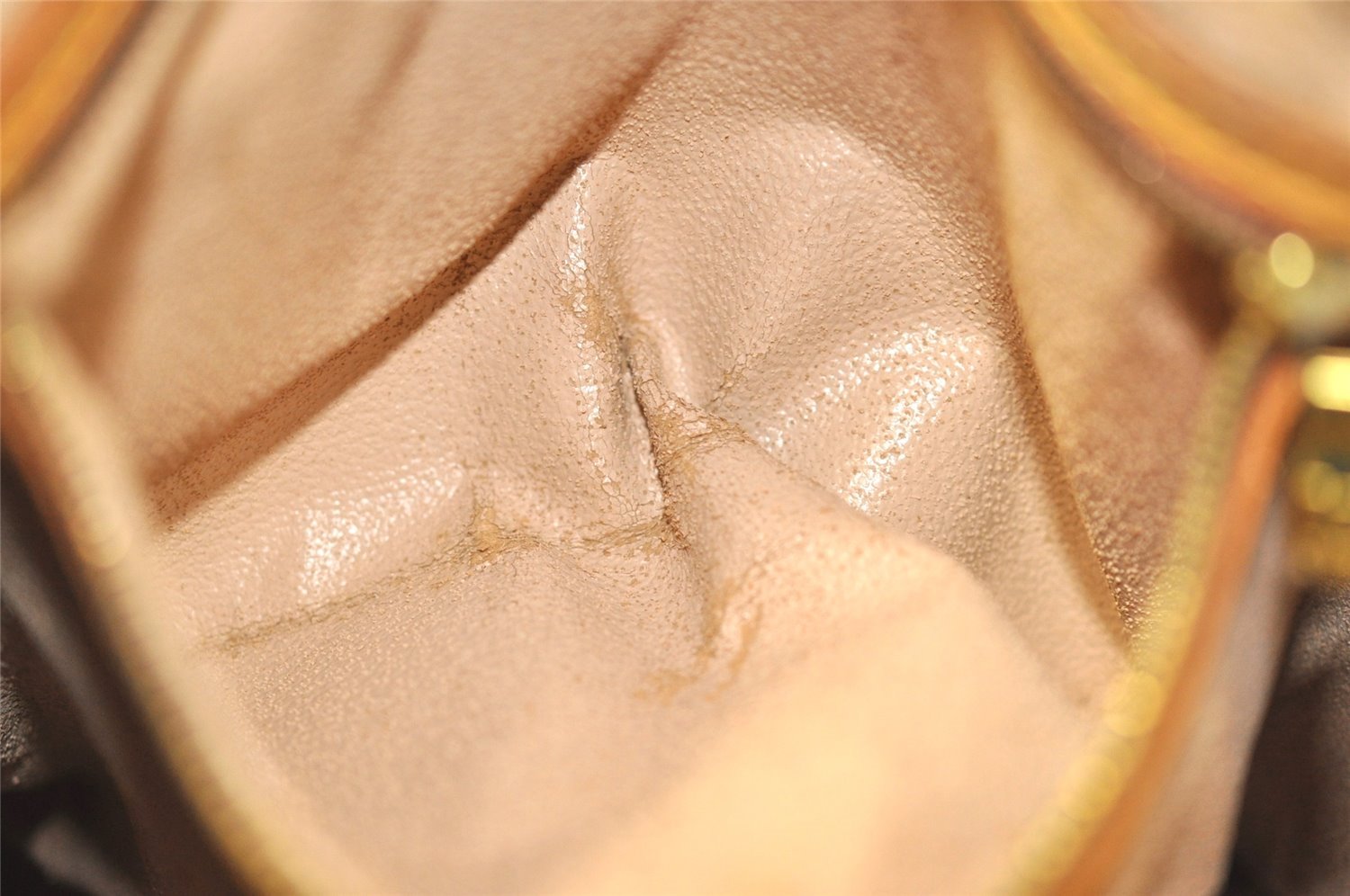 Authentic Louis Vuitton Monogram Bucket GM Shoulder Tote Bag M42236 Junk 5413I