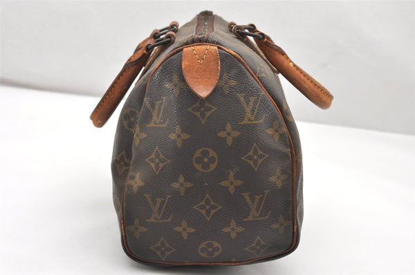 Authentic Louis Vuitton Monogram Speedy 25 Boston Hand Bag Old Model LV 5413K