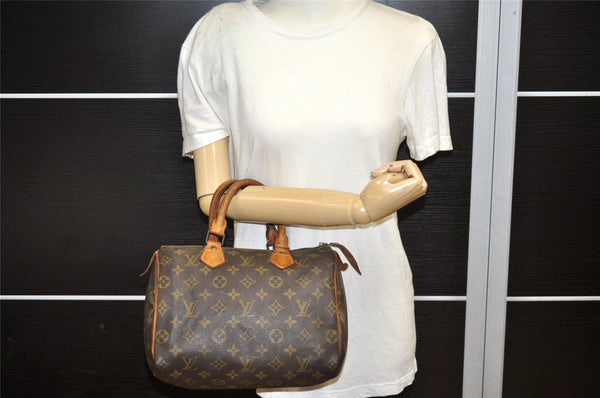 Authentic Louis Vuitton Monogram Speedy 25 Boston Hand Bag Old Model LV 5413K