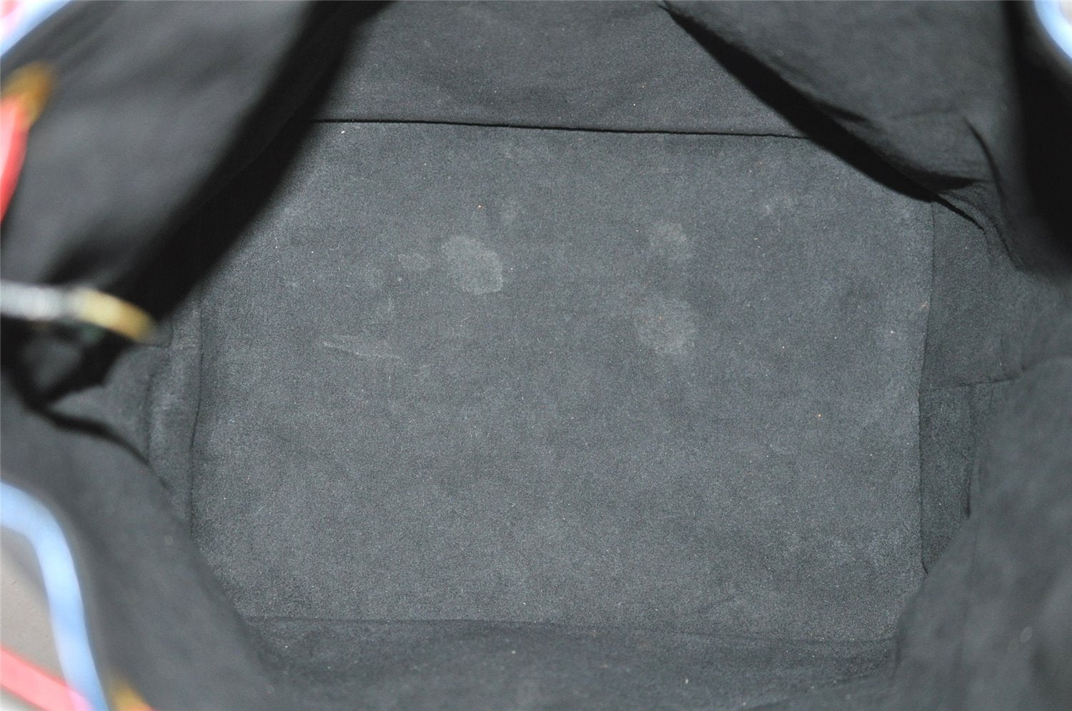 Auth Louis Vuitton Epi Noe Tricolor Red Blue Green M44084 Drawstring Bag 5414I