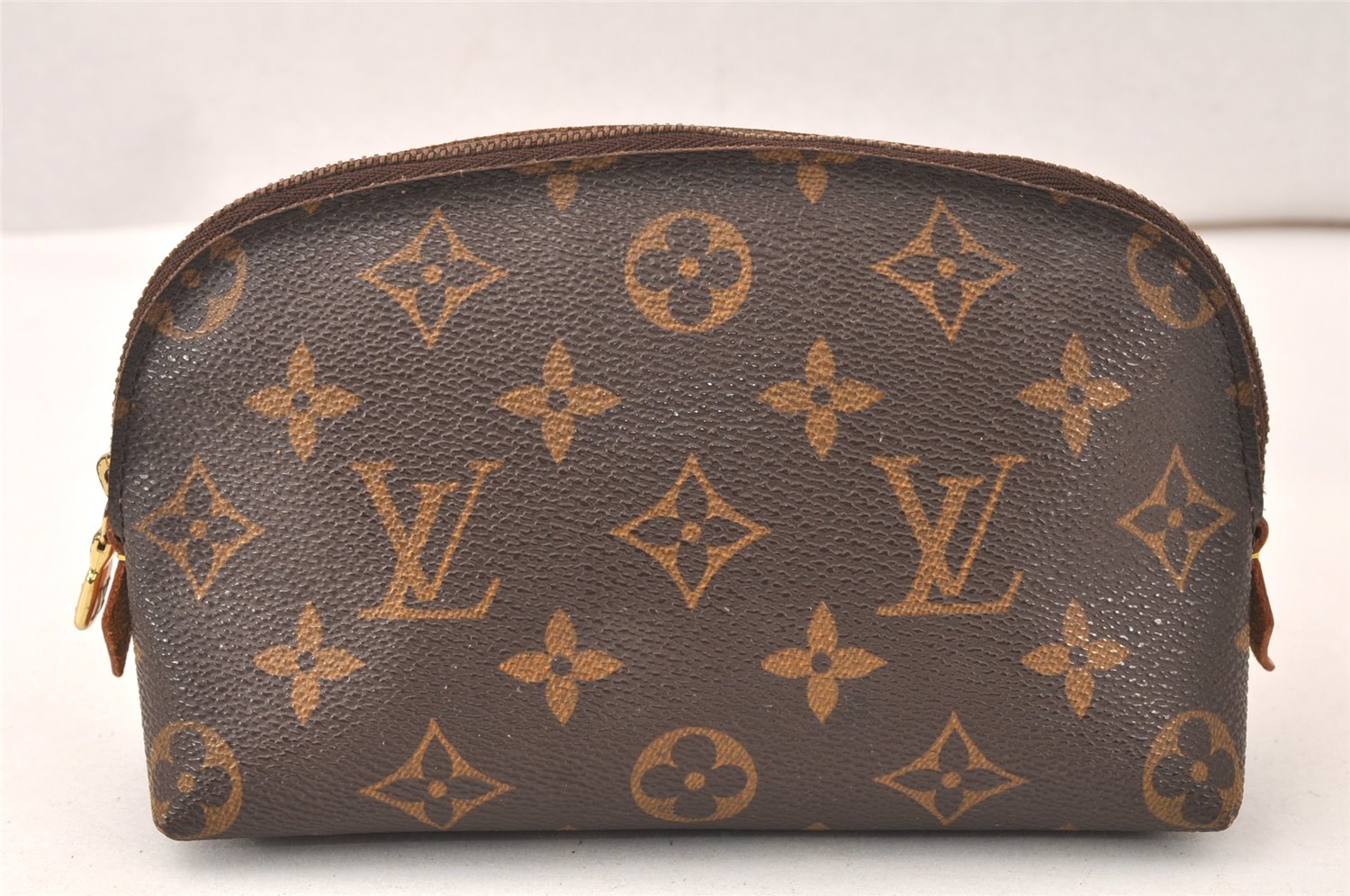 Authentic Louis Vuitton Monogram Pochette Cosmetic Pouch M47515 LV Junk 5415K