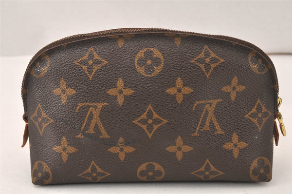 Authentic Louis Vuitton Monogram Pochette Cosmetic Pouch M47515 LV Junk 5415K